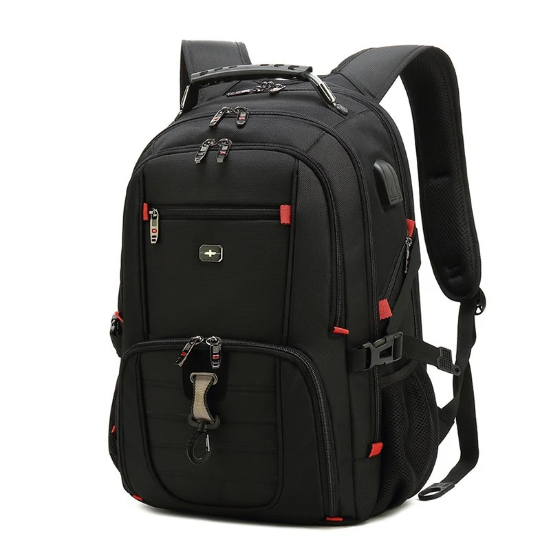 Travel Laptop Backpack w/ USB Charging Port Waterproof College Computer Bag Fits 15.6'' Laptop 1