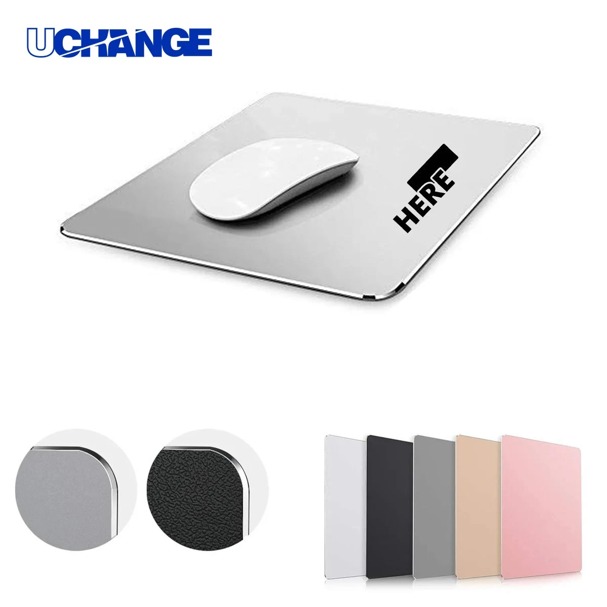 Double Sided Aluminum Mouse Pad Mat for Modern Desks 1