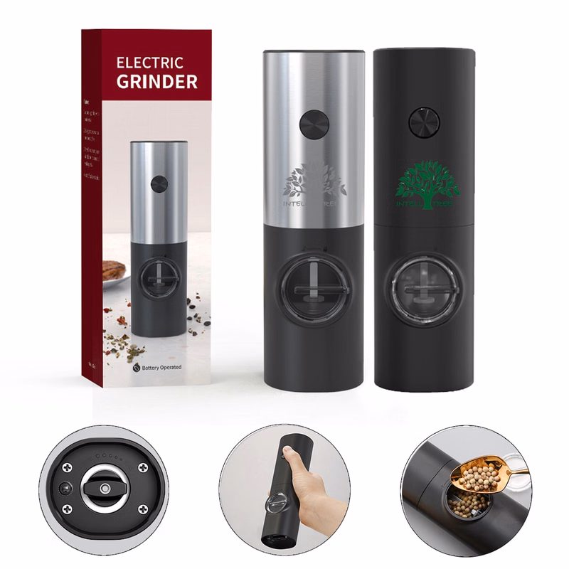 Electric Salt Or Pepper Grinder Battery Operated
