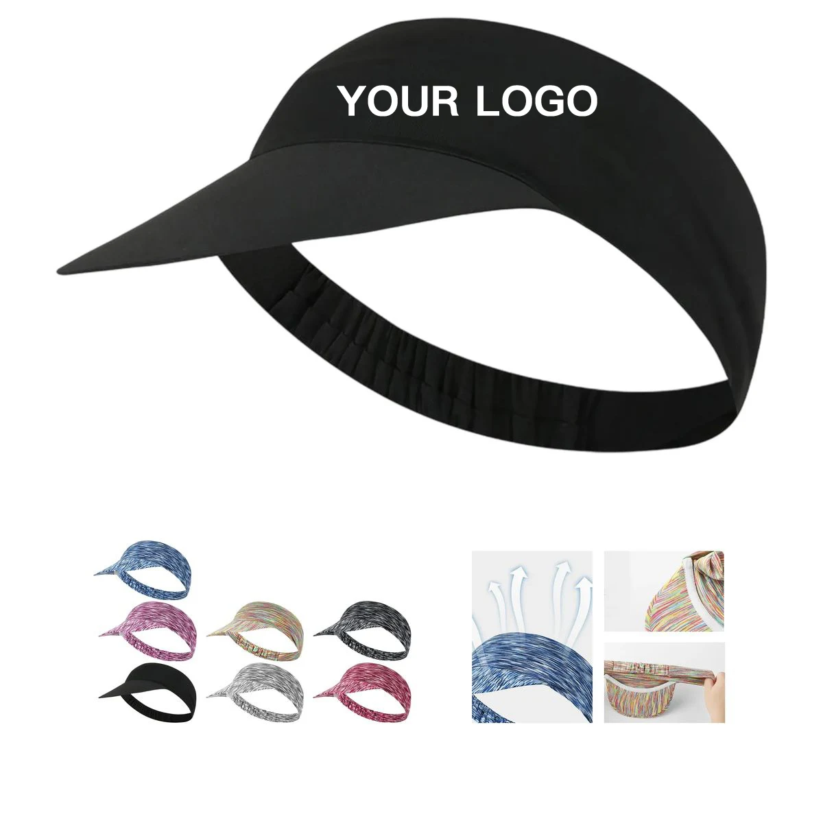 Polyester Sun Hat with Wide Brim and Adjustable Strap 1