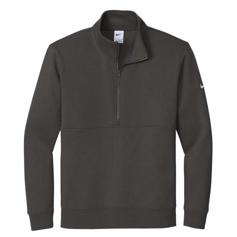 Nike Club Fleece Half-Zip Pullover with Sleeve Swoosh