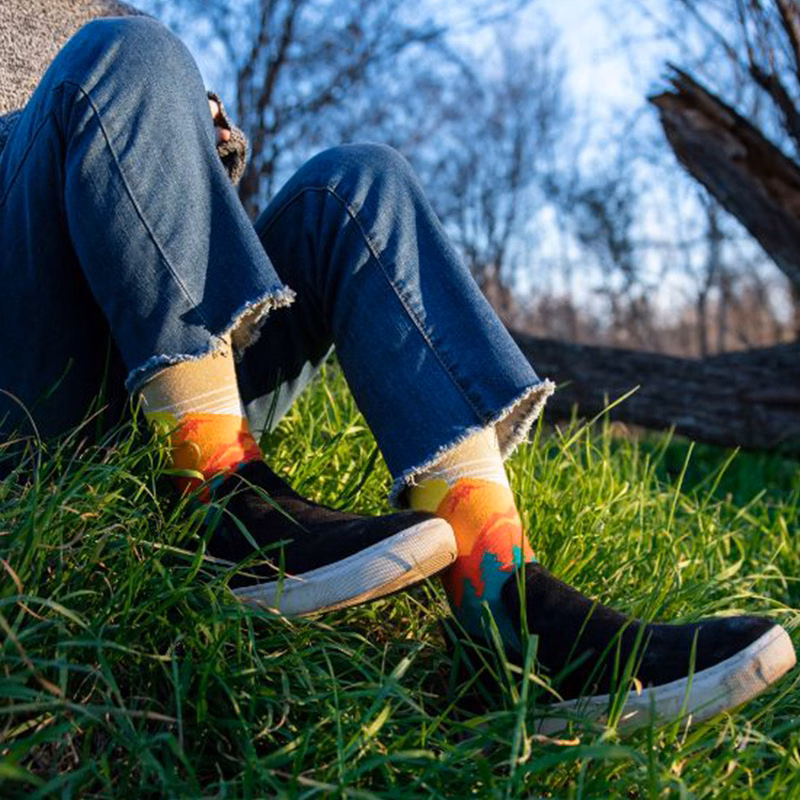 Mid Calf Summer Socks - Breezy Comfort for Hot Weather - American Made