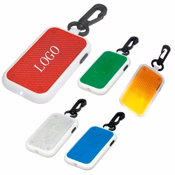 Custom Safety Reflector Light Keychain