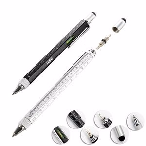 Metal Tool Pen With Multi Rulers And Integrated Screwdrivers