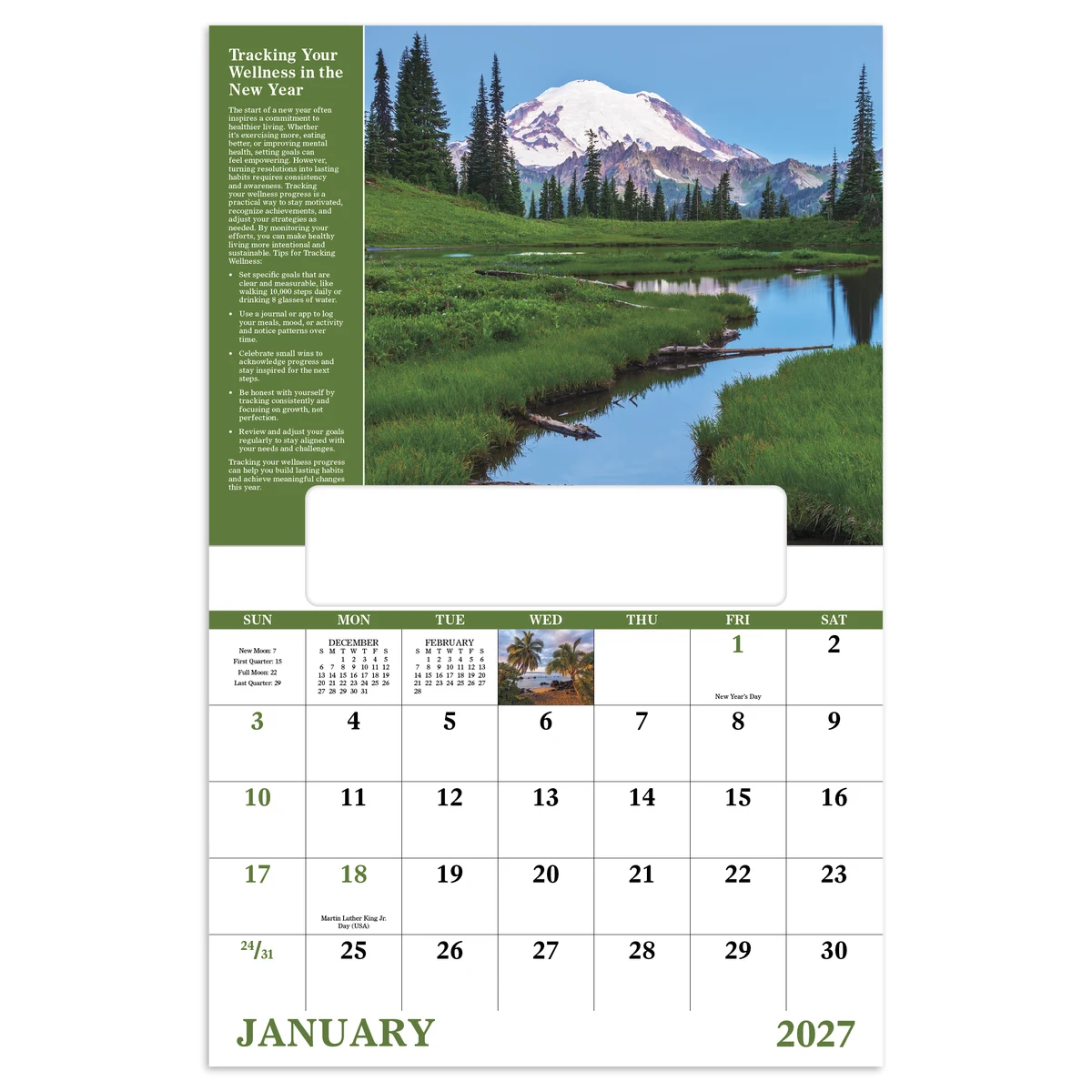 Good Value™ Healthy Living - Window Calendar 1