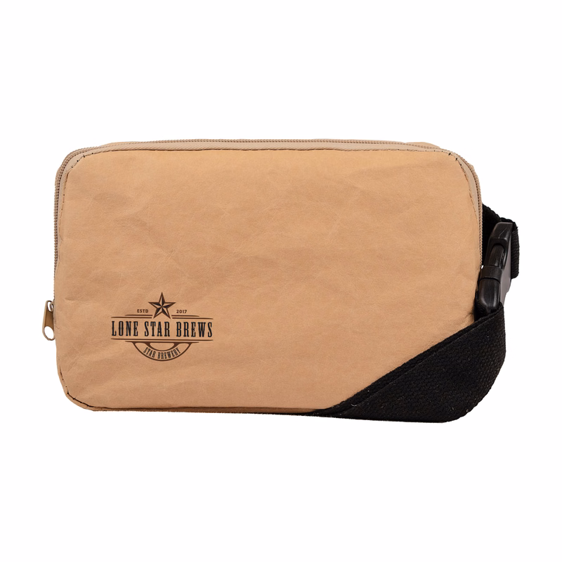 Washable Kraft Paper Cross-Body Bag