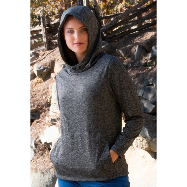 Bermuda Sands Women's Carole Striated Pullover Hoodie 1