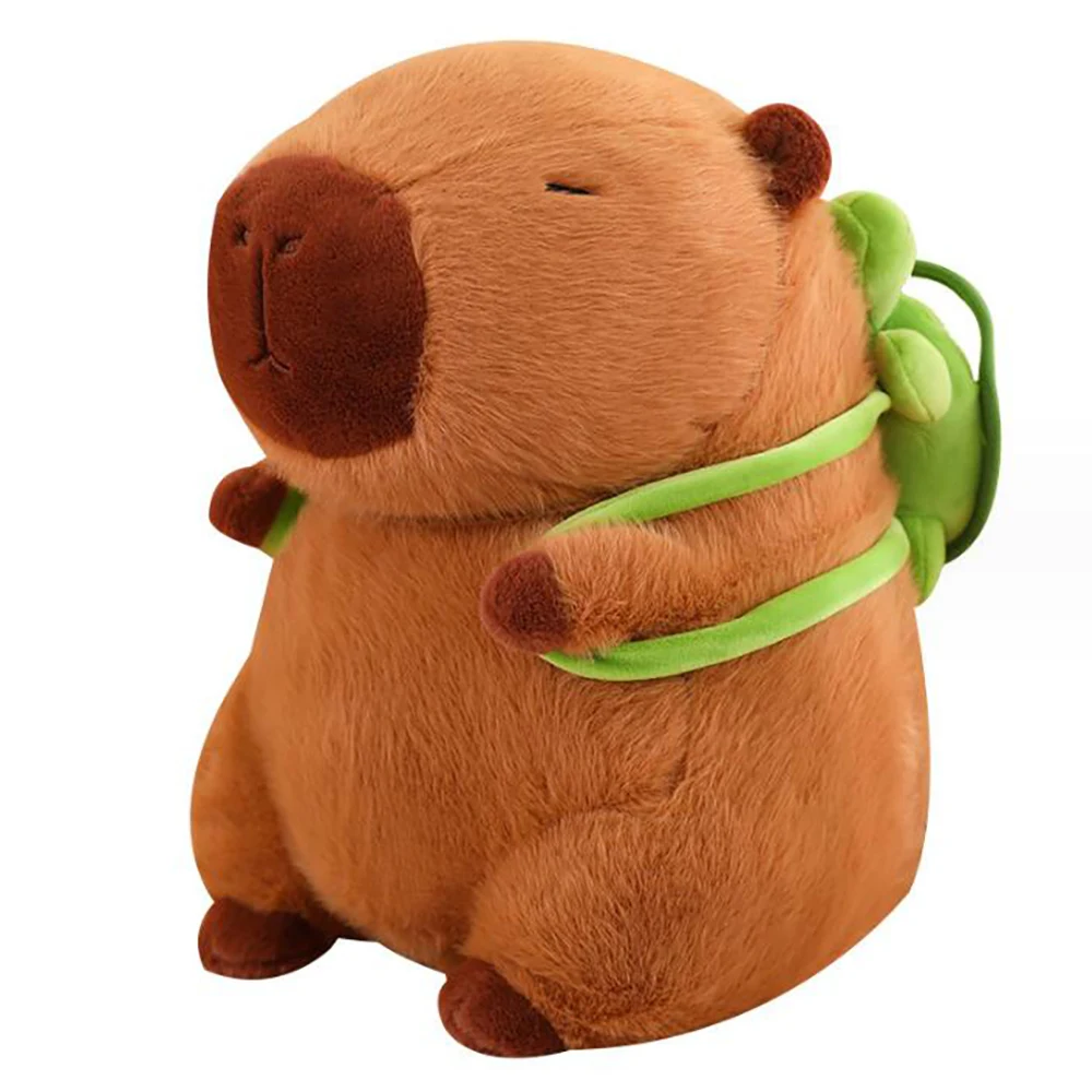 Capybara Plush Toy with Turtle Bag 1