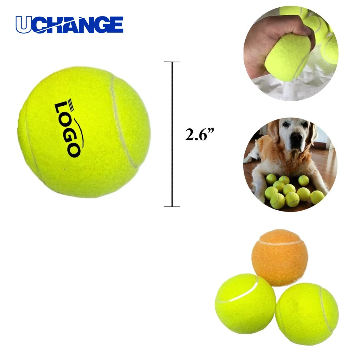 Squeaky Dog Tennis Ball 1