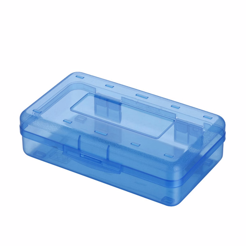 Utility Large Capacity Clear Polypropylene Pencil Box Case