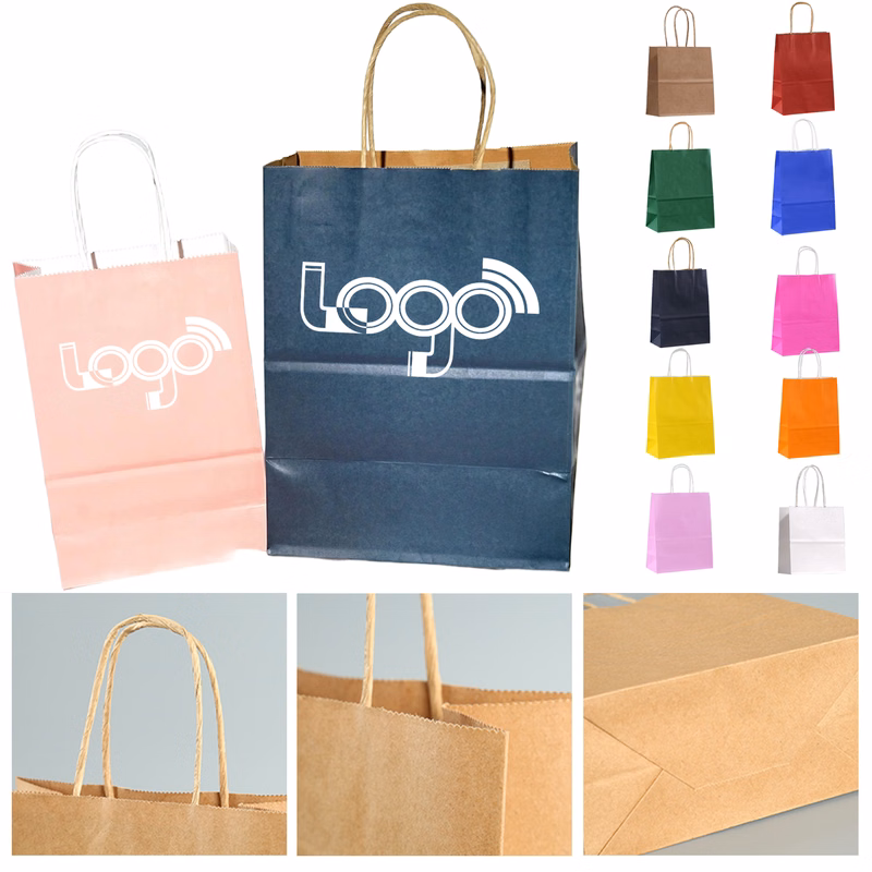 Durable Kraft Bag for Bakery and Takeout - Recyclable & Elegant