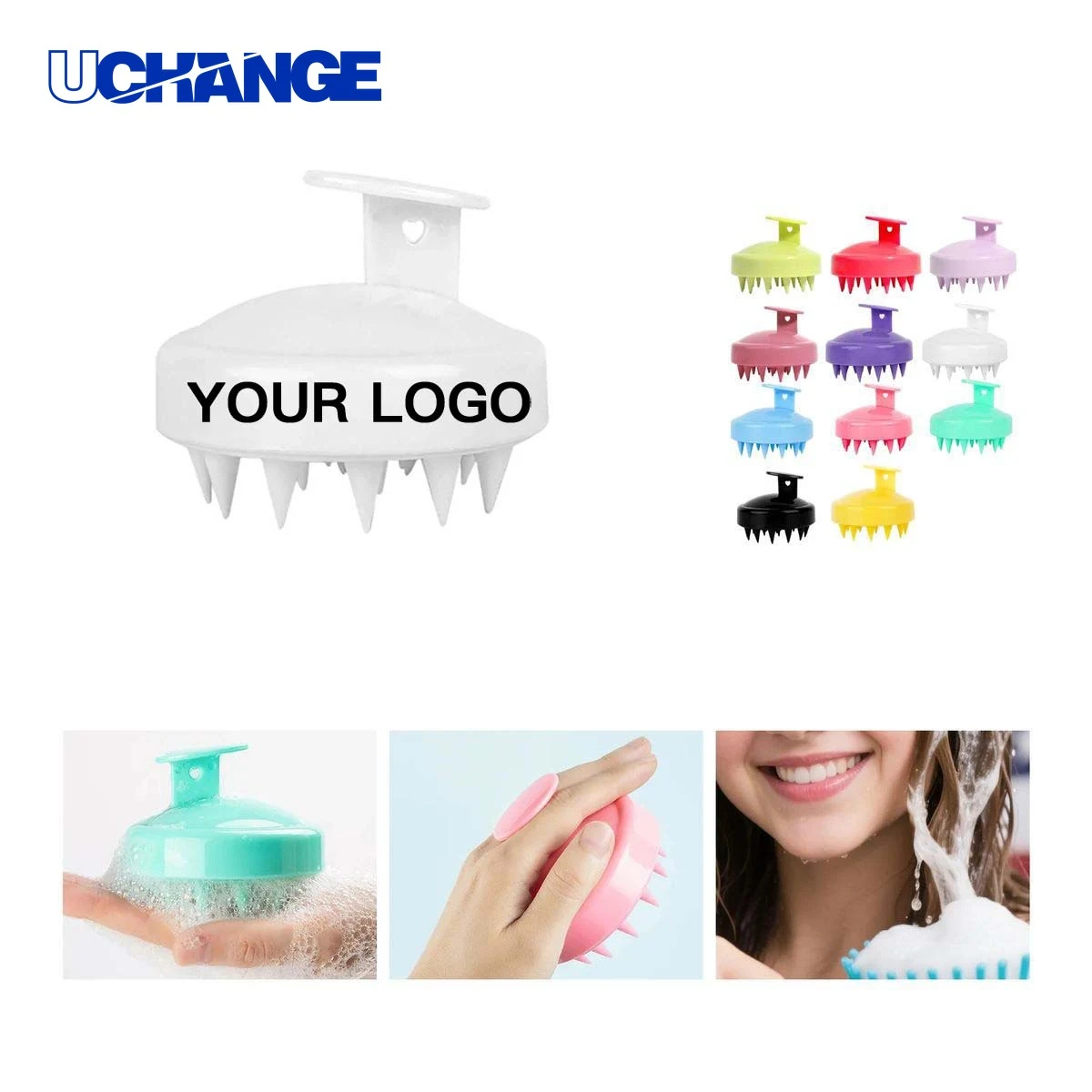Silicone Hair Massage Brush Tool 1