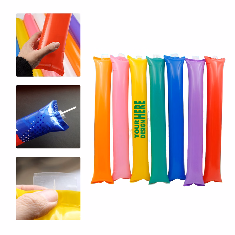 MOQ 50 Inflatable Cheer Sticks for Events and Concerts