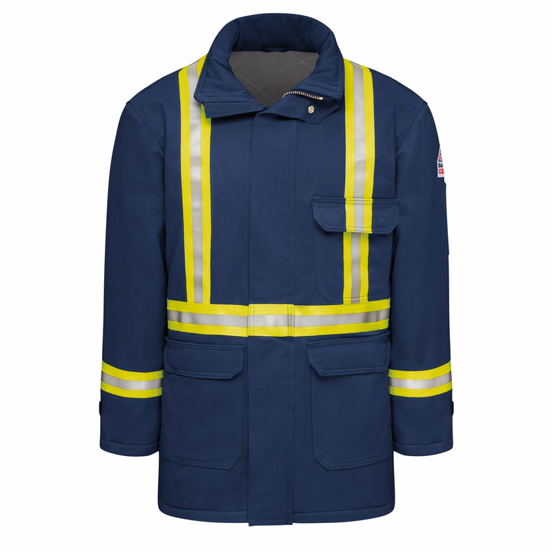 Bulwark® Men's Heavyweight Excel FR® ComforTouch® Insulated Deluxe Parka with Reflective Trim