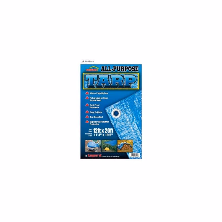 All-Purpose Blue Tarps- 12' x 20'