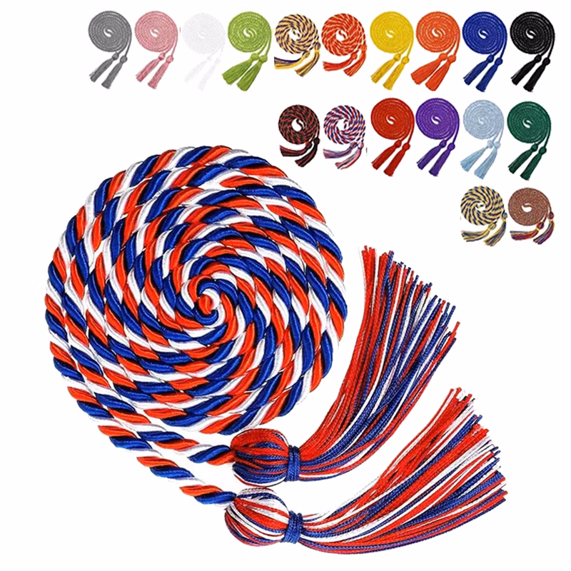 Graduation Honor Cords Double Color Tied