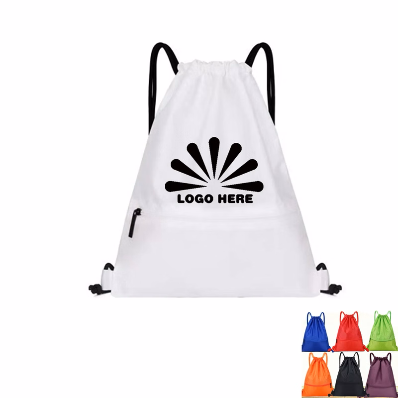 Polyester Drawstring Bag With Customizable Logo
