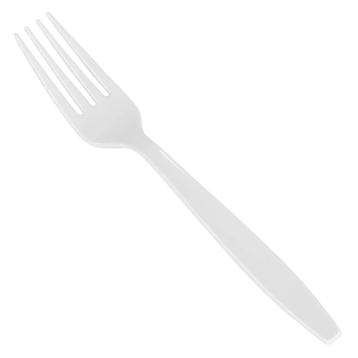 White Plastic Fork 1