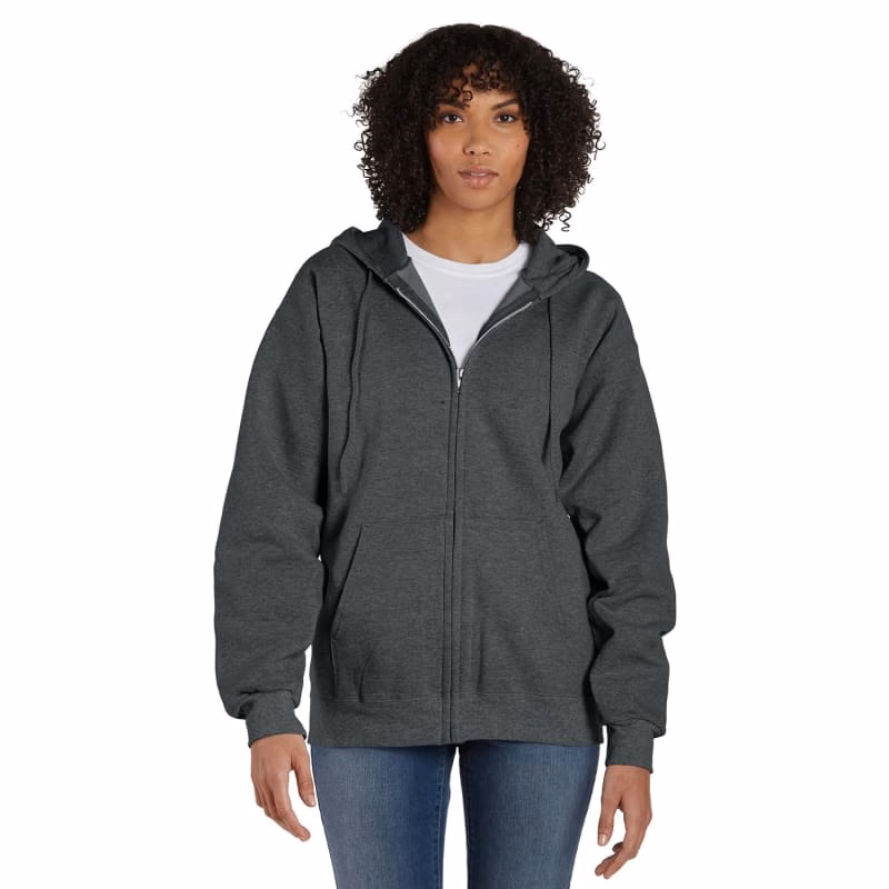Hanes 9.7 Oz. Ultimate Cotton® 90/10 Full-Zip Hood