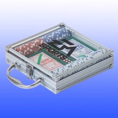 100 Chips - Poker Set in Aluminum Case