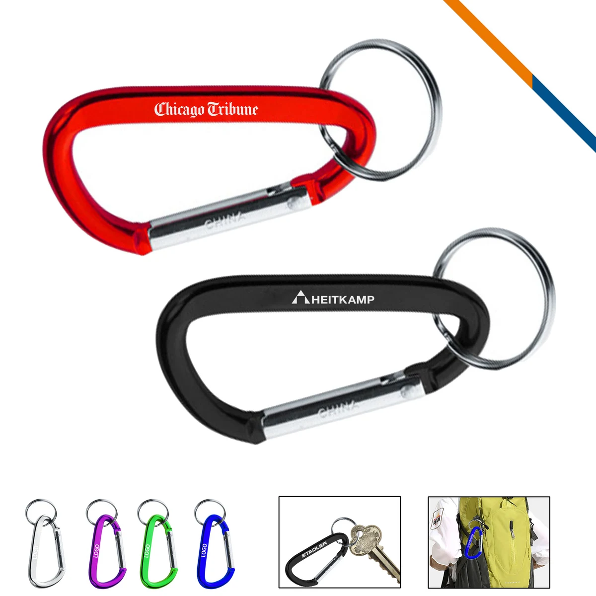 Peka Carabiner Keychains 1