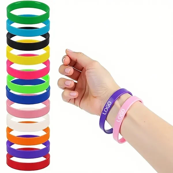 Colorful Silicone Wristbands with Variety Pack 1