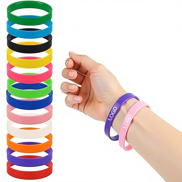 Colorful Silicone Wristbands with Variety Pack