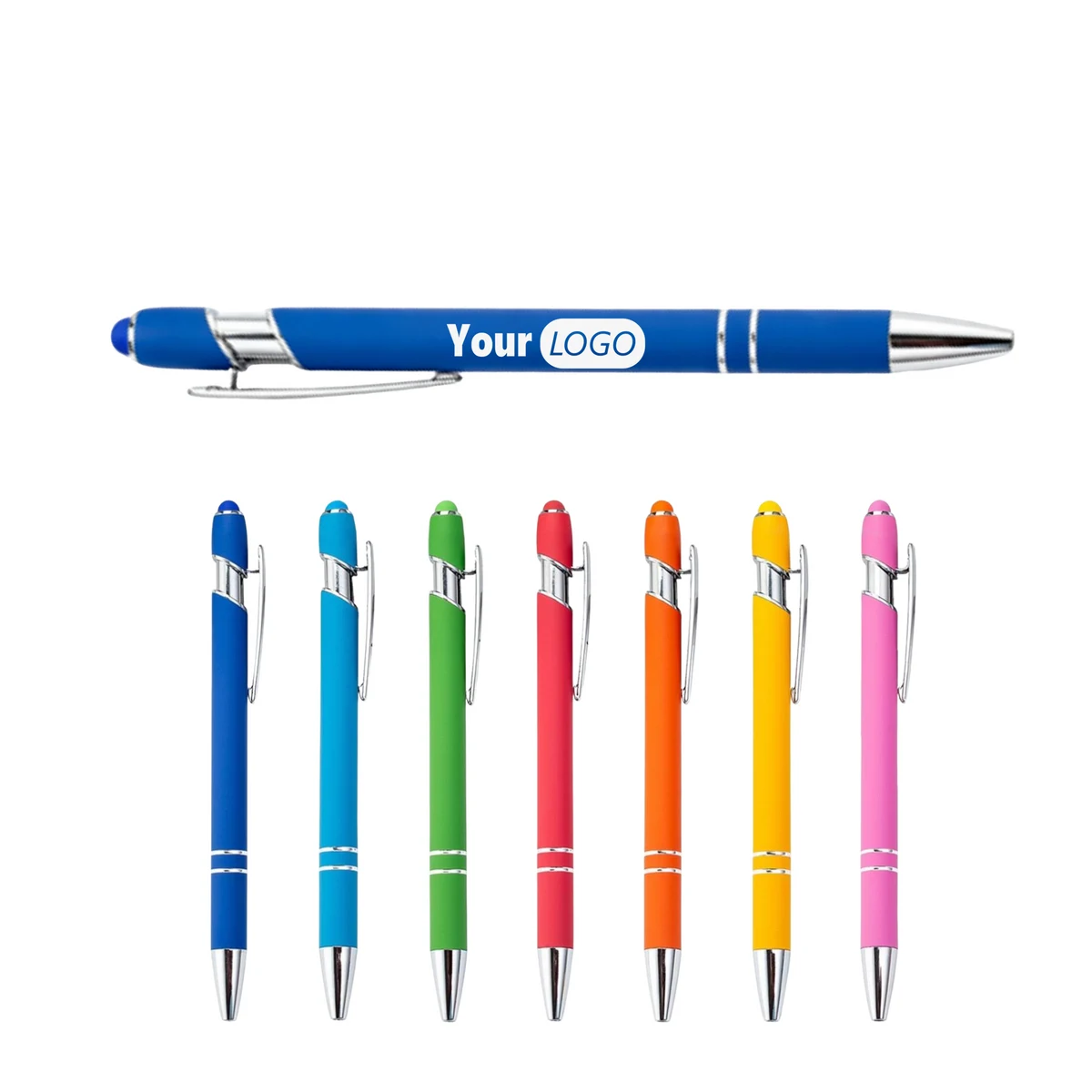 5.51 Inch Aluminum 2-in-1 Stylus Ballpoint Pen 1