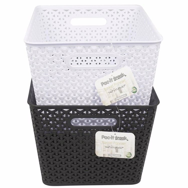 Storage Baskets - Assorted Black & White 14.2" x 11.8"