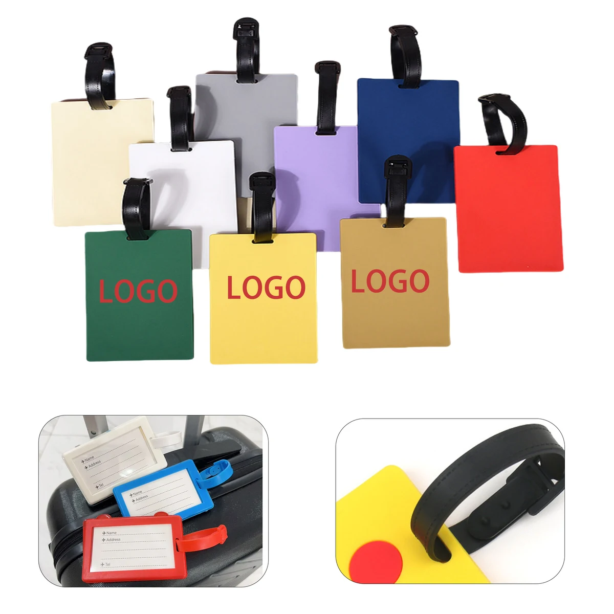 PVC Custom Promotional Luggage Tag 1
