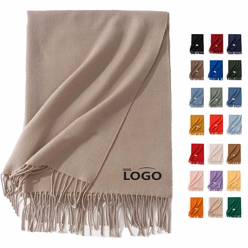 Oversized Pashmina Shawl with Tassel
