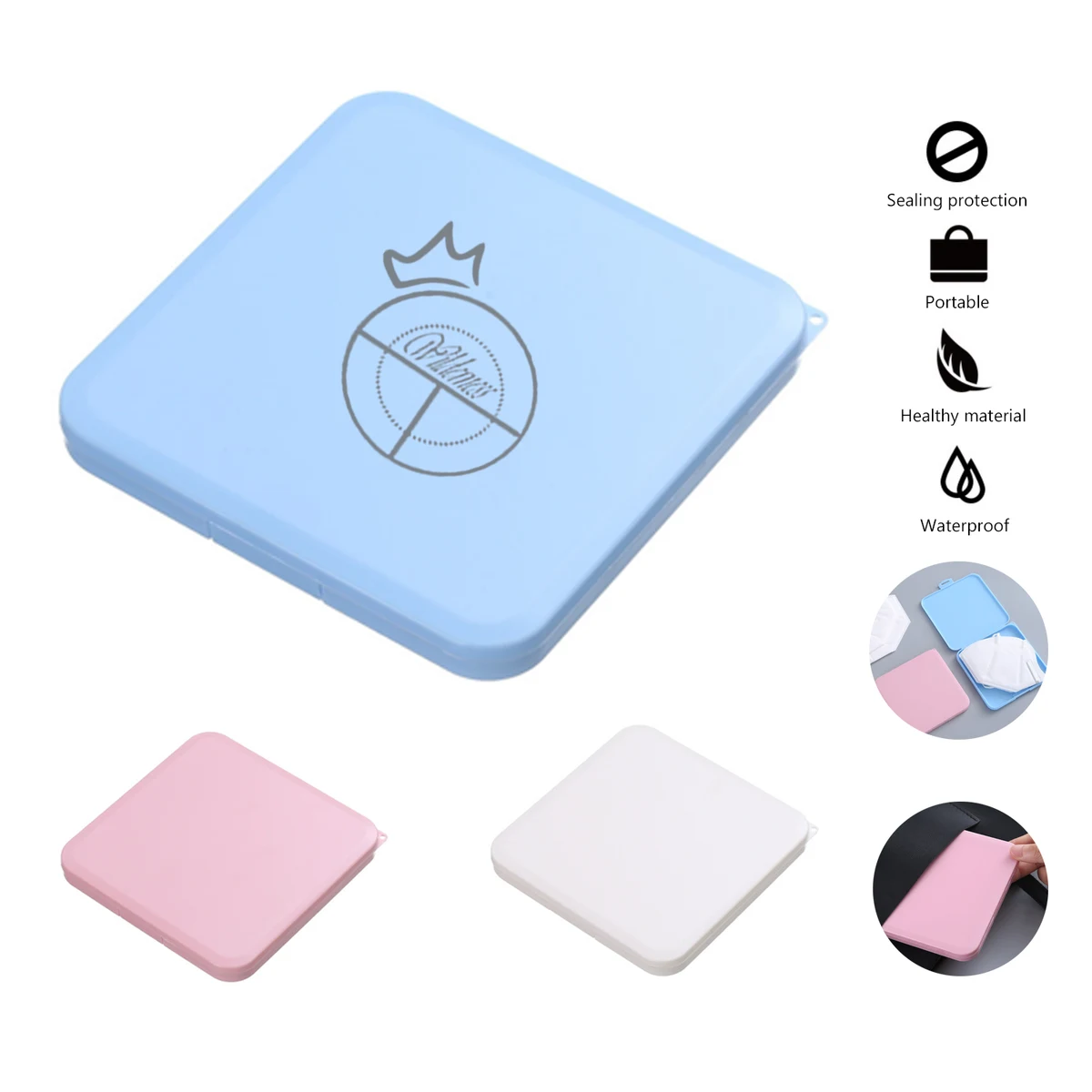 Storage Box Portable Face Mask Holder 1