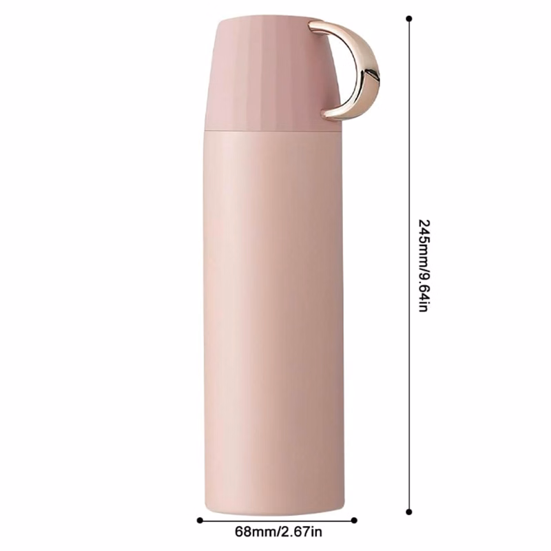 14OZ Portable Stainless Steel Handheld Water Bottle