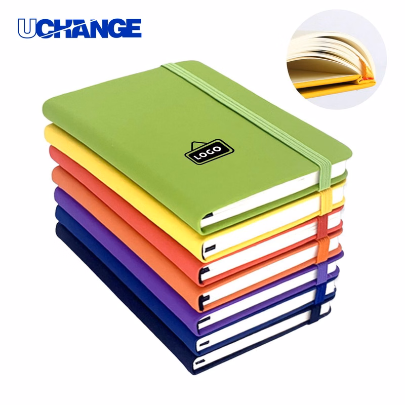Custom Logo A5 Leather Strap Notebook Journal