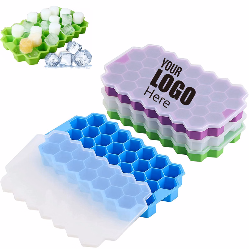 Silicone 37pcs Ice Cube Tray With Cover