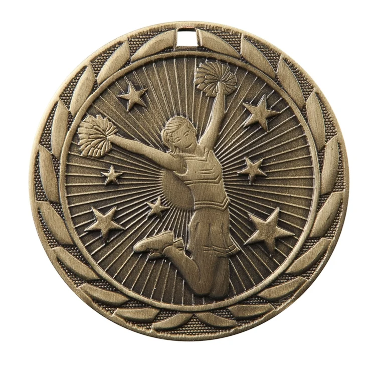 Cheerleader Fe Iron Medal 2" 1