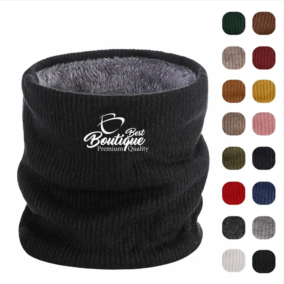 Winter Neck Warmer With Fleece Lining For Comfort And Warmth 1