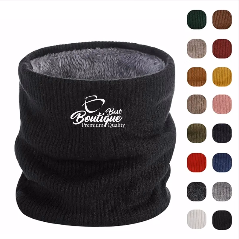 Winter Neck Warmer With Fleece Lining For Comfort And Warmth