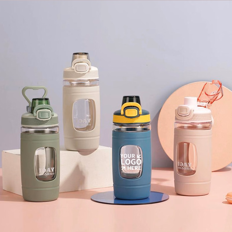 19oz Adult Kids Pop-Cover Handle Water Bottle