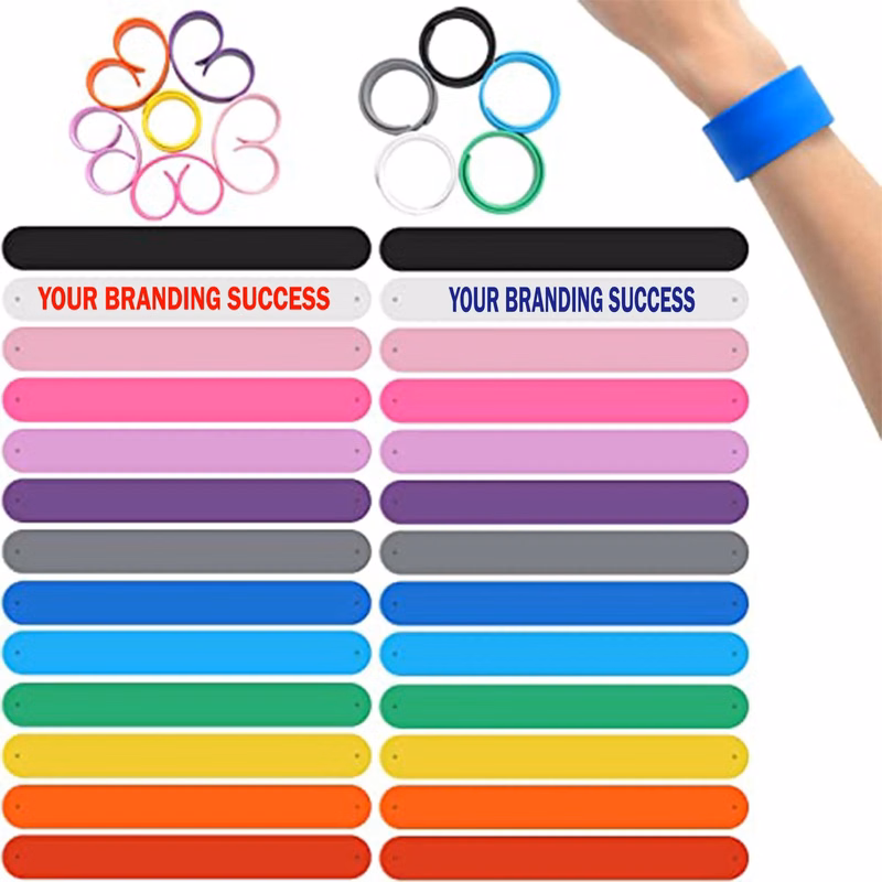 Silicone Slap Bracelets Multicolor