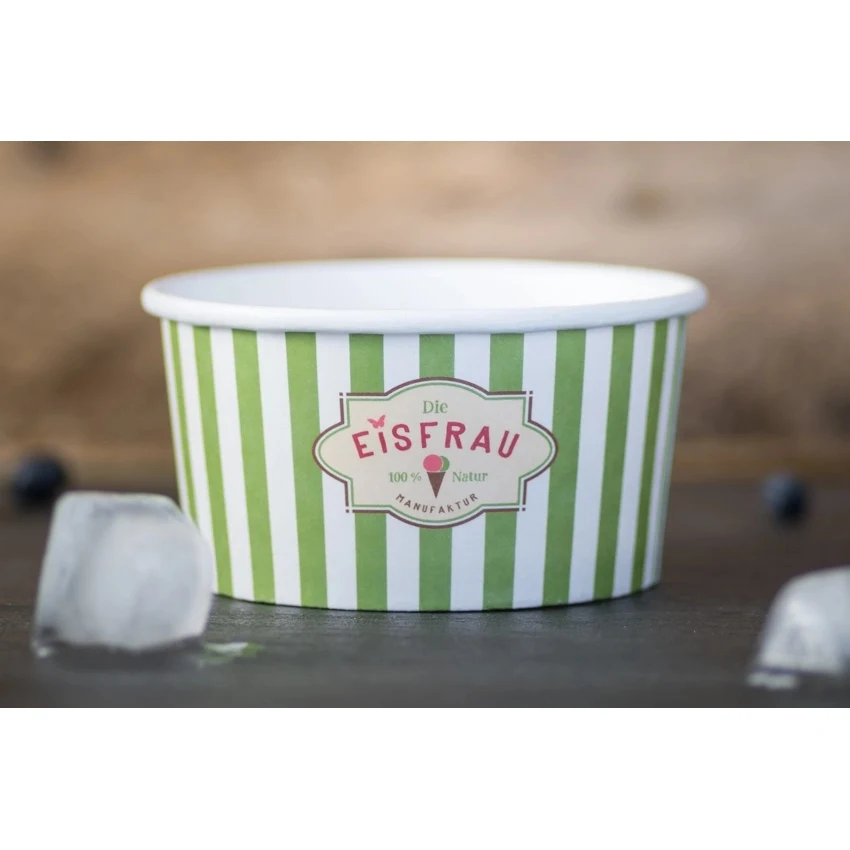 8 Oz. Ice Cream Cup w/ Full Color/ Coverage Print 1