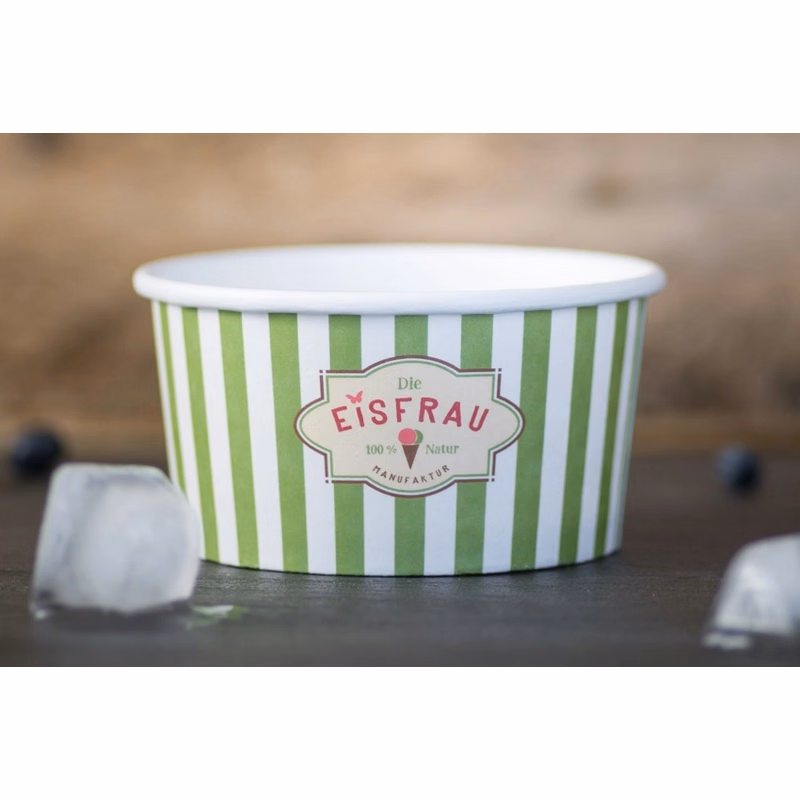 8 Oz. Ice Cream Cup w/ Full Color/ Coverage Print