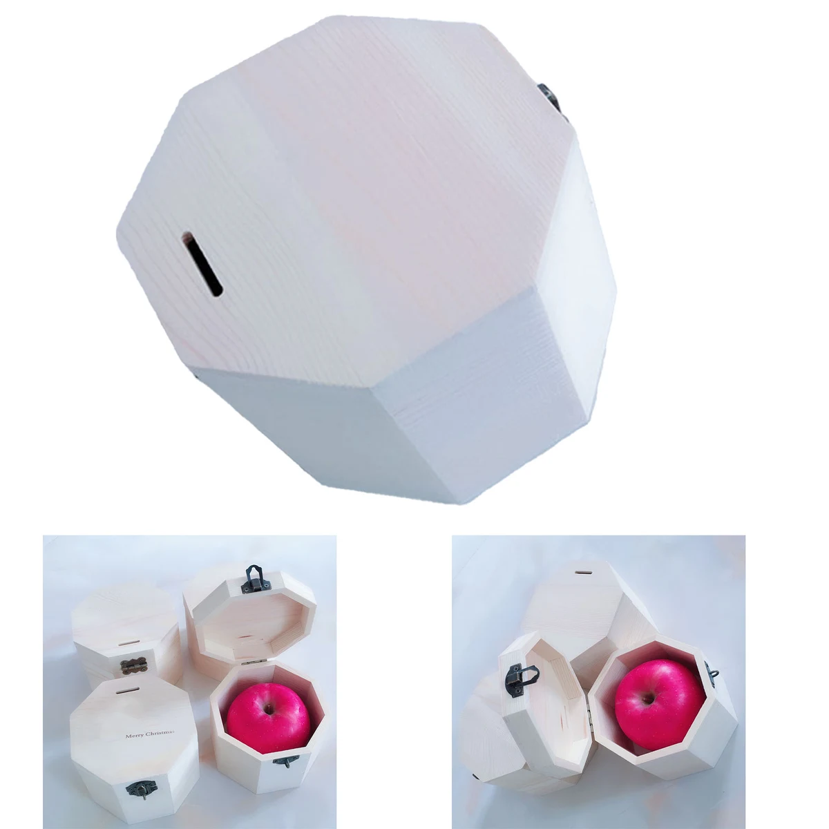 Octagonal Wooden Safe Fruit Packaging box 1