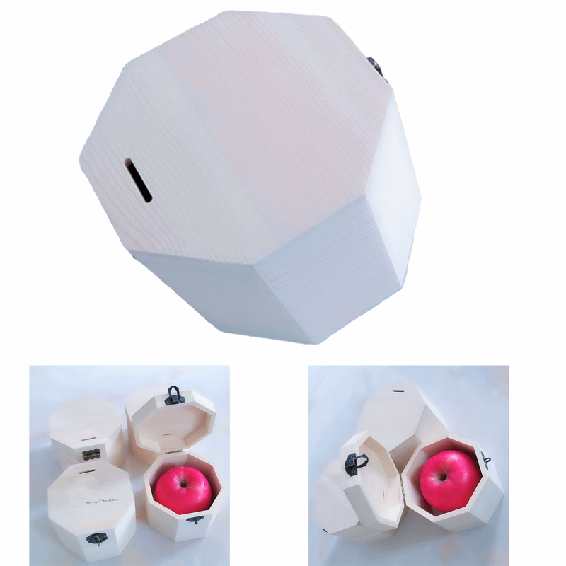 Octagonal Wooden Safe Fruit Packaging box