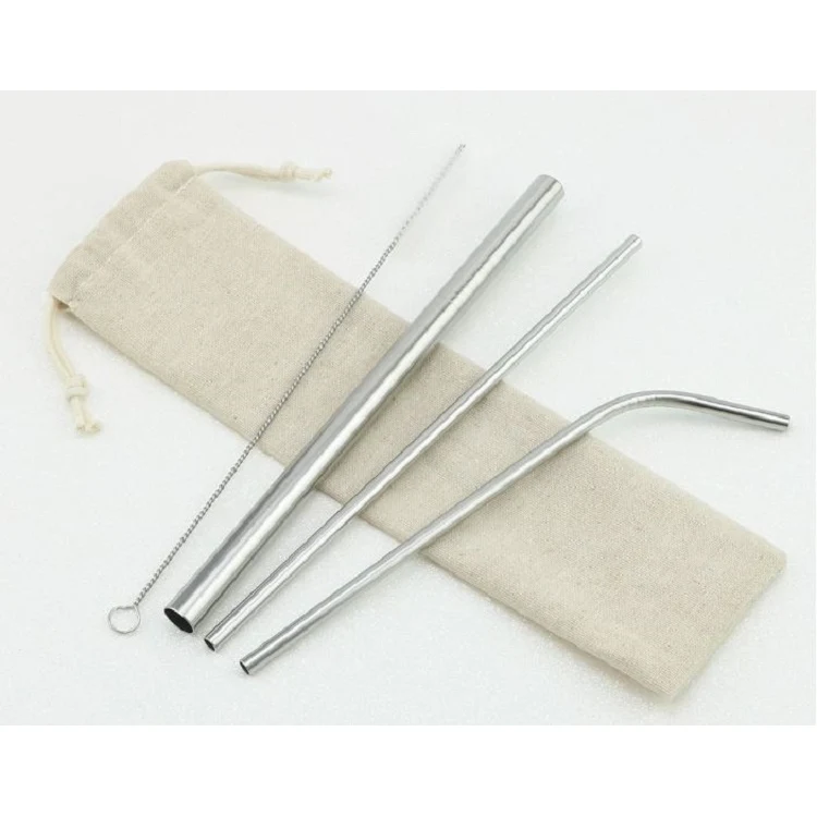 3 Stainless Steel Straw With 1 Cleaning Brush 1