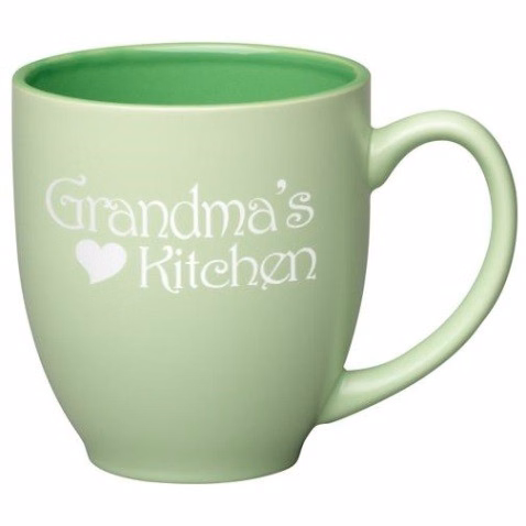 16 oz. Green In / Matte Green Out Two Tone Pastel Bistro Mug