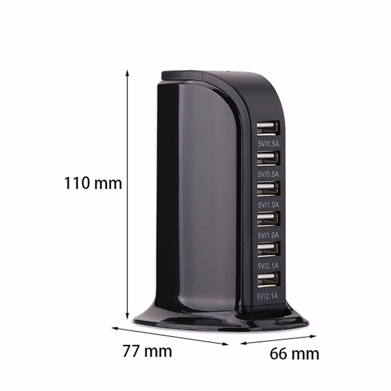 6 USB Port AC Adapter Charger