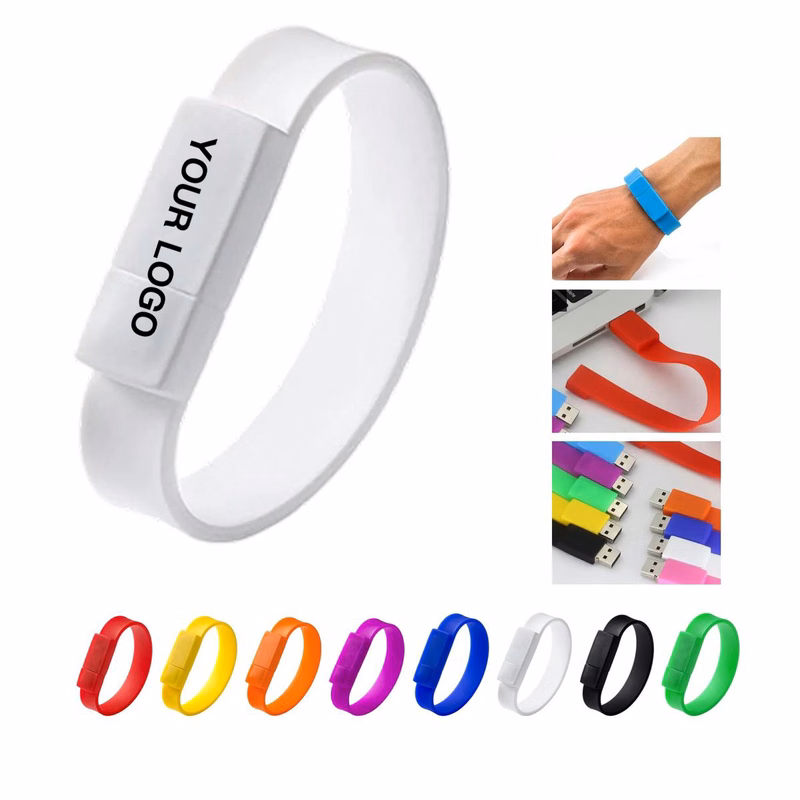 Silicone USB Wristband with 4GB Storage Capacity