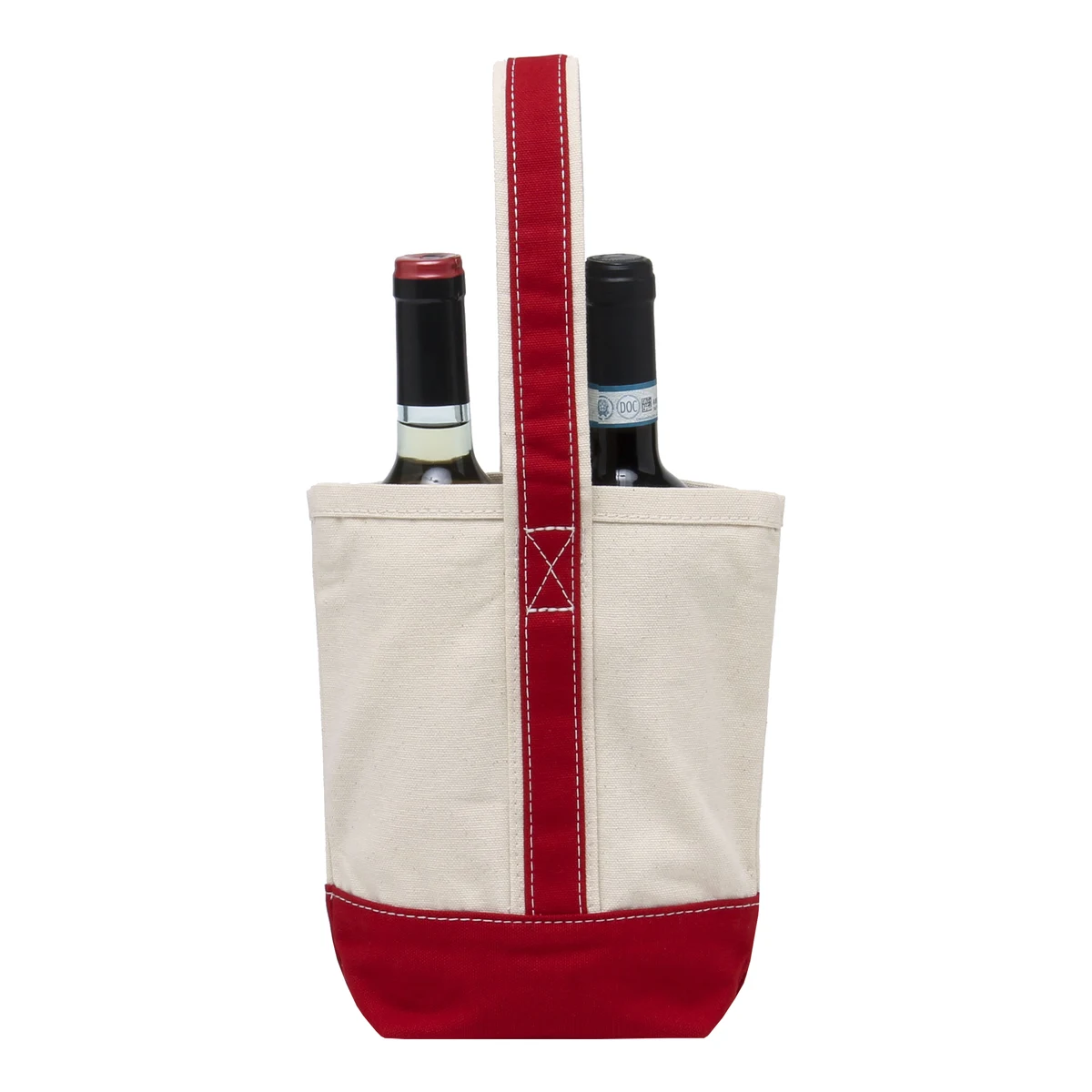 10 Oz. Lightweight Canvas Wine Tote 1