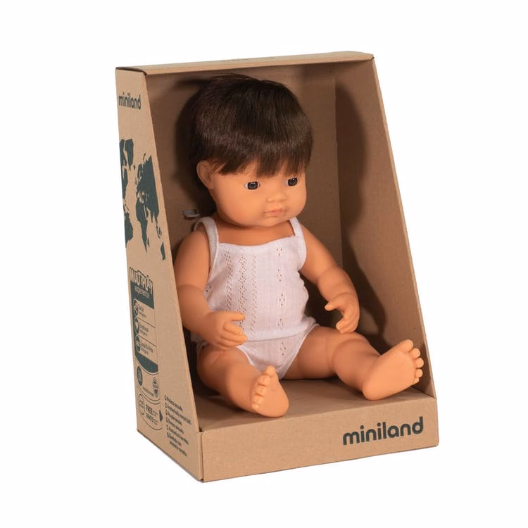 15" Baby Boy Dolls - Brunette Boxed